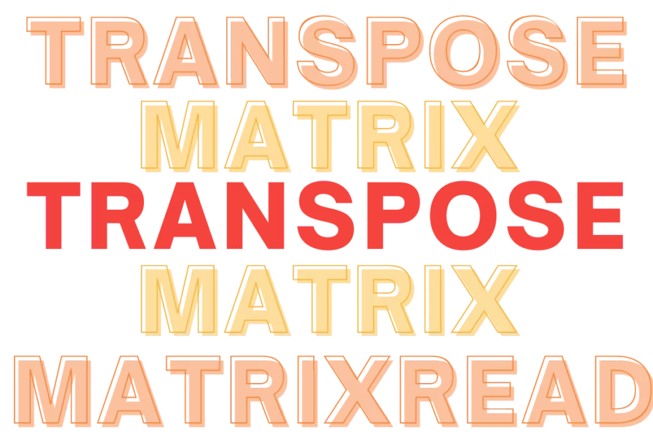 matrix transpose c++
