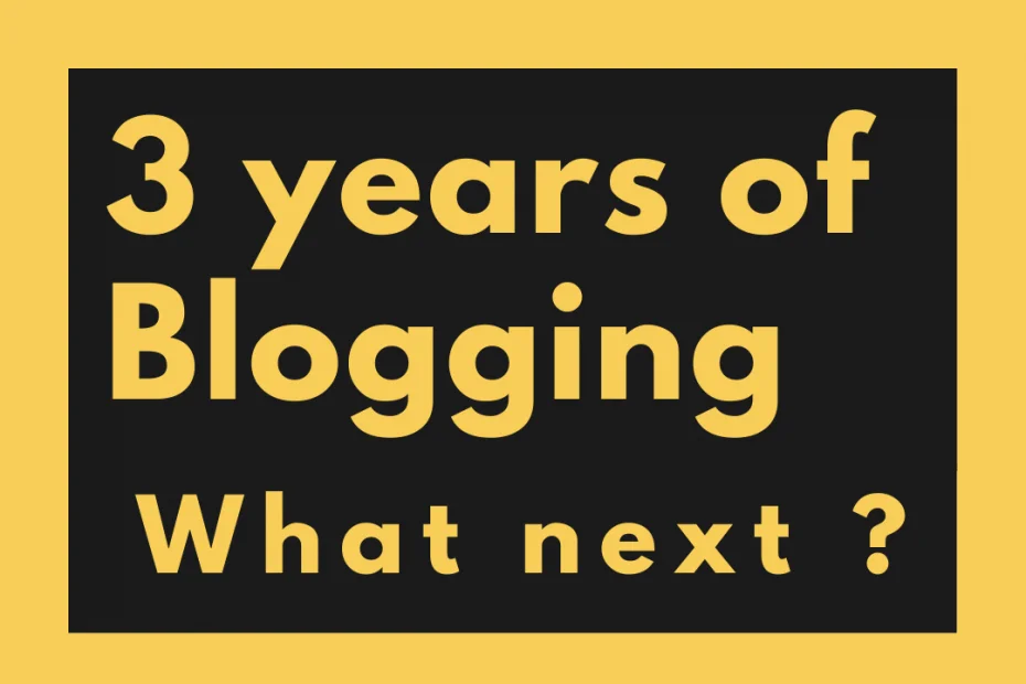 3 years of Blogging