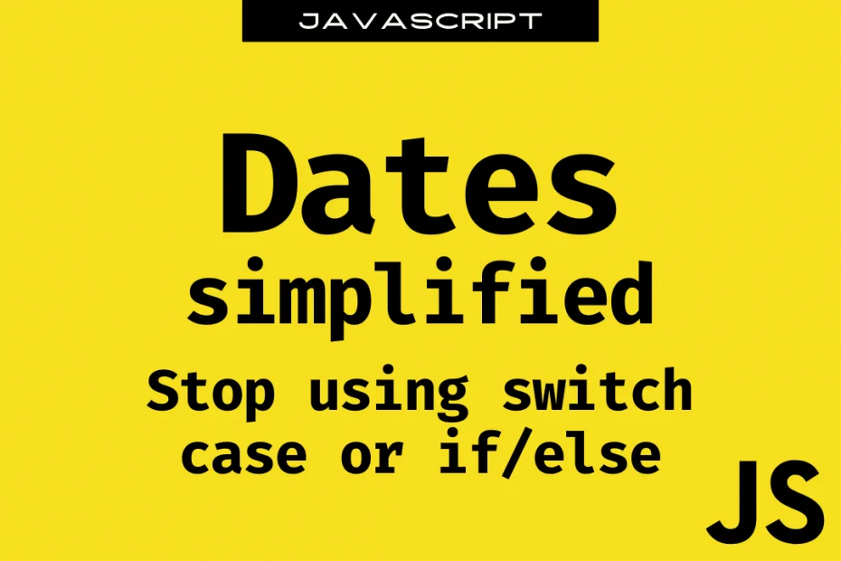 Dates in JavaScript simplified