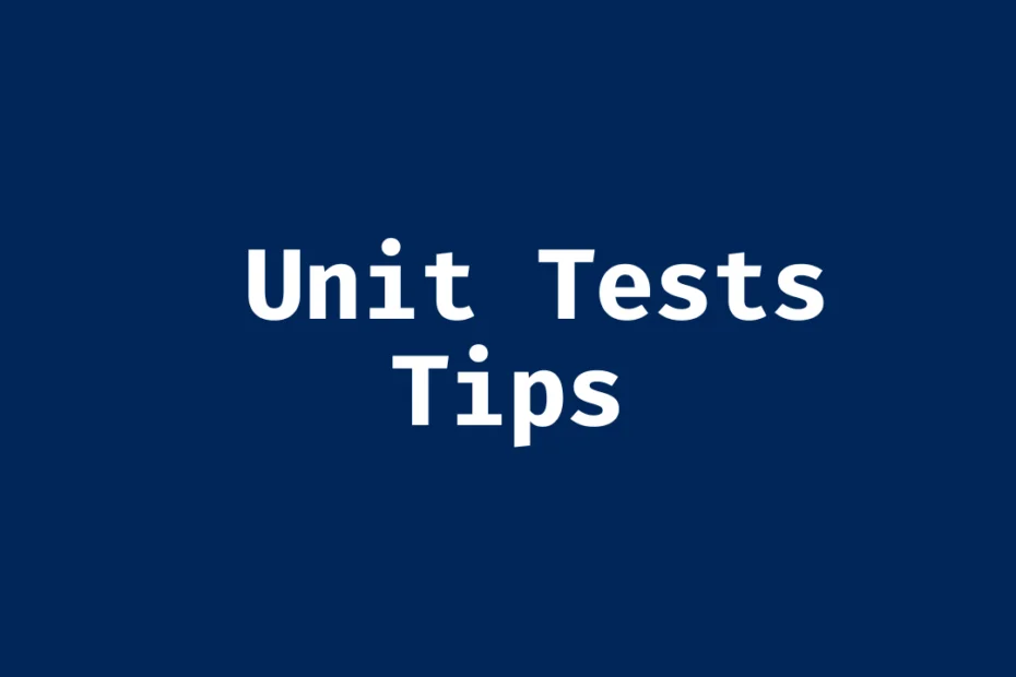 Learning to write Unit Test